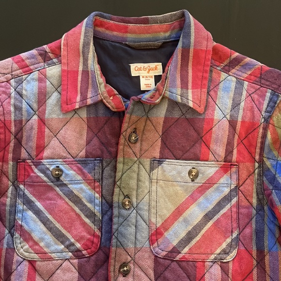 Sold Boys Cat and Jack  plaid jacket. Size Medium - Picture 2 of 4